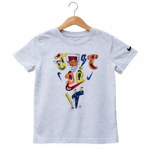 Nike Boys Dri-FIT Just Do It Graphic Tee White Size 6